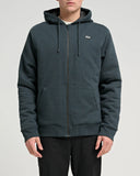 Salty Crew Anchor Quilted Zip Fleece Coal/Black – clothing - jackets / jumpers built for performance and reliability.