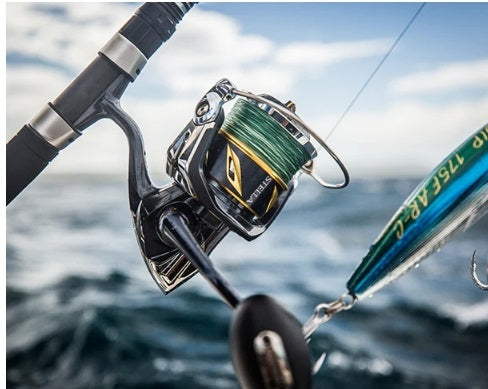 reel spinning shimano stella 1000 2025 SW D Reels - STLSW4000XGD Twist Fin has been developed that controls the pressure on the line that goes through the line roller onto the spool Shimano Stella 18000 will take