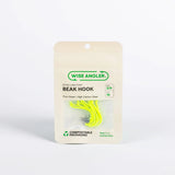 Wise Angler Beak Hook - Extra Long Point Fluro Green – fishing - terminal built for performance and reliability.