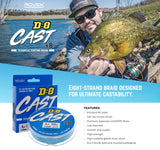 D8 Cast Braid x8 – fishing - line built for performance and reliability.
