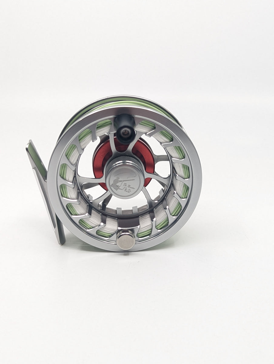 Razor Edge Fly Reel 5/6WT Maurice Fly Co Silver/red