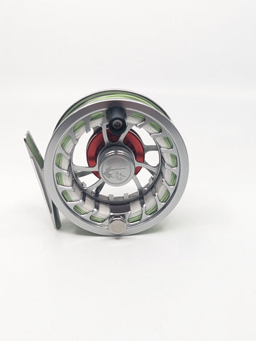 Razor Edge Fly Reel 5/6WT Maurice Fly Co Silver/red