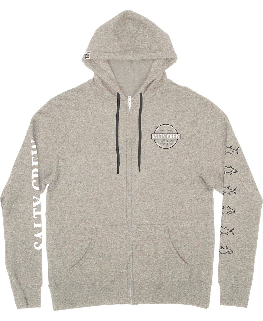 Salty Crew Deep Sea Zip Fleece Gunmetal Heather