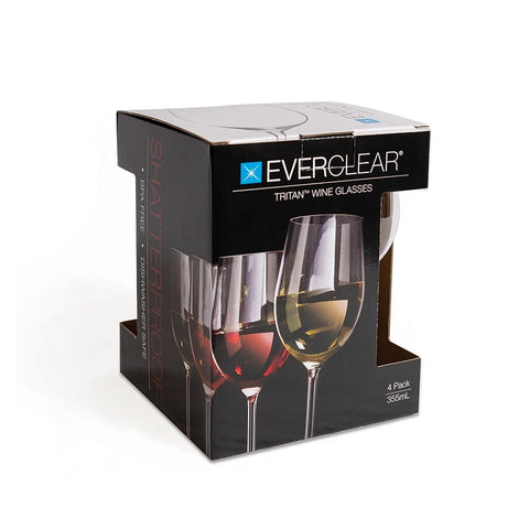 Everclear Tritan Wine Glass 4pk