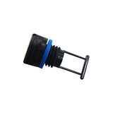 Black plastic boat bung assembly with base and mounting screws

Replacement screw-in bung for boat transom drain plug

Assorted boat bungs – oblong and round base assemblies with spare inserts