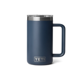 Rambler® 24 oz. Mug featuring a DuraSip™ Ceramic lining and a large welded handle for a comfortable grip.