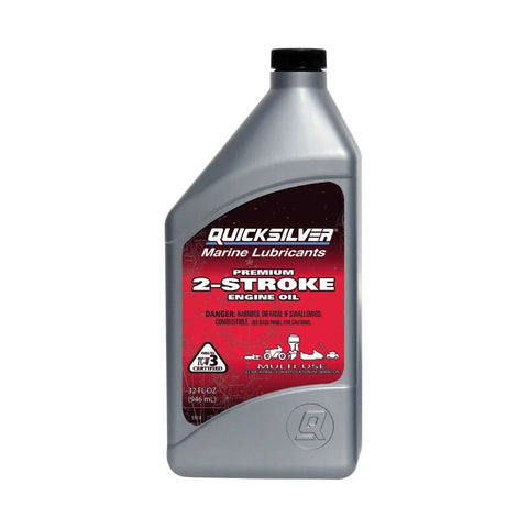 Quicksilver Premium 2-Cycle outboard oil bottle

Mercury Premium 2-Cycle oil for small horsepower outboards

Engine oil designed to prevent corrosion and extend engine life

Quicksilver 2-stroke outboard oil container product shot

High-performance 2-cycle oil for Mercury outboard engines
