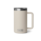 Rambler® 24 oz. Mug featuring a DuraSip™ Ceramic lining and a large welded handle for a comfortable grip.
