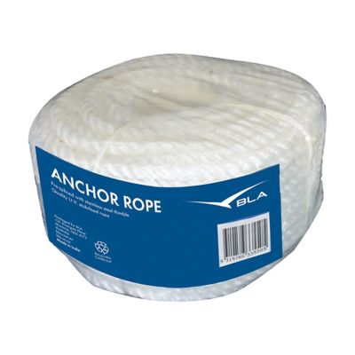 Anchor rope 6mm x 30m with stainless steel thimble splice and soft loop end

Anchor rope 8mm x 50m UV-stabilised silver rope in shrink wrap

Anchor rope 10mm x 50m floating silver anchor line with soft loop and thimble