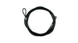 Aeroo Payload Attachment Cable made from coated 316 marine-grade stainless steel with looped ends for secure drone payload attachment.