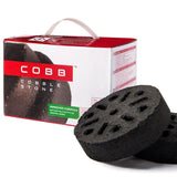 COBB CobbleStone coconut fuel briquette close-up