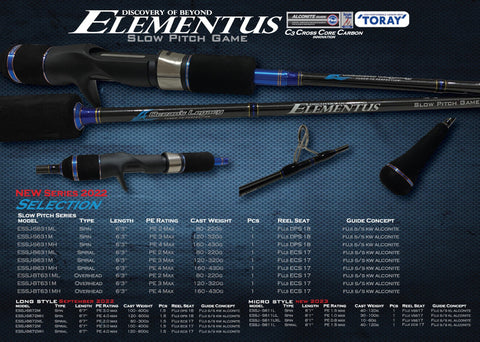 Oceans Legacy Elementus Slow Pitch Micro Rods