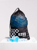 Ezee Freeze Mega Freeze reusable ice bag showing 5kg size and durable, leak-proof design.