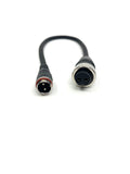 Wilson Seaborg electric reel battery adapter cable for connecting a Daiwa Seaborg reel to a Wilson Electric Assist Battery.