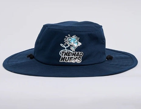 The Mad Hueys Great Bite Shark Wide Brim Hat - Navy