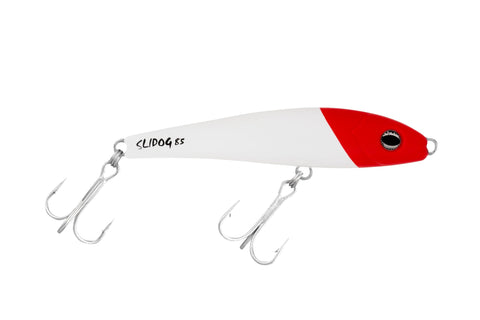 Halco Slidog 85 stickbait close-up showing slim profile and surface-lure design