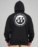 The Mad Hueys H Series Split Hooded Zip Thru Black
