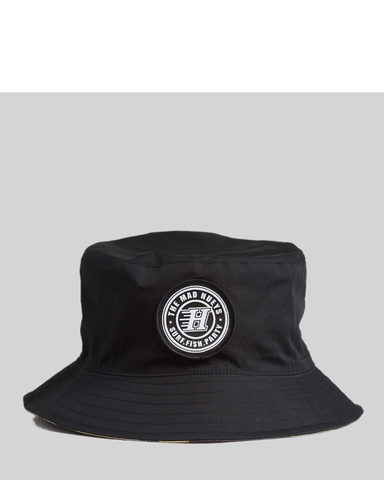 The Mad Hueys H Series Reversible Bucket Hat - Black