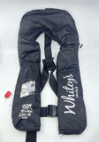 PFD Life Jacket LEVEL 150N Auto/Manual Inflatable – "Whitey's Black" 