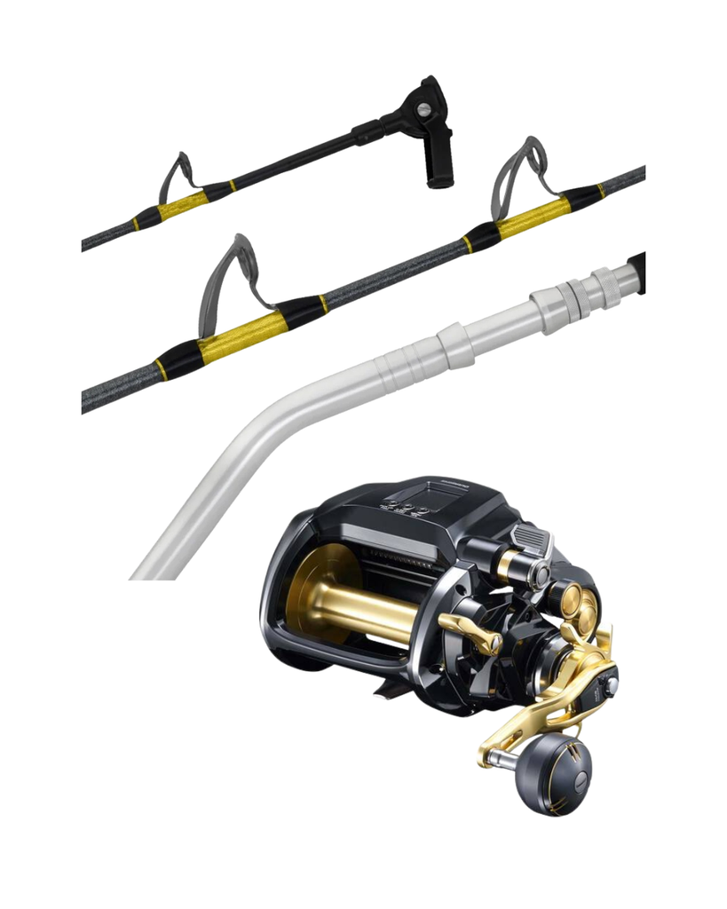 COMBO Shimano Beastmaster 12000 Electric Reel & Shimano Status Elite D – Whiteys Tackle