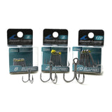 Ocean’s Legacy Lancet 3X Treble Hooks featuring chemically sharpened lance-style points, high carbon steel construction and corrosion resistance.