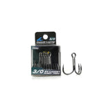Ocean’s Legacy Lancet 4X Treble Hooks with heavy-duty carbon steel construction, ultra-sharp lance points and corrosion-resistant coating.