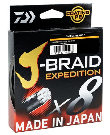 Daiwa Expedition X8 Braid - Orange 150m