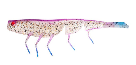 Daiwa Bait Junkie 7 inch prawn soft plastic lure in assorted colours