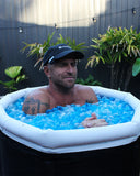 Ezee Freeze Mega Freeze reusable ice bag showing 5kg size ice bath