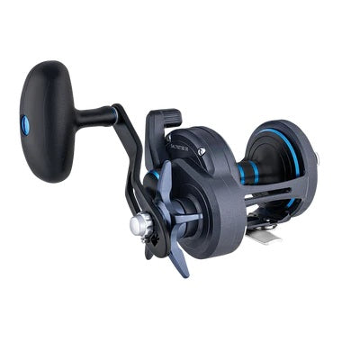 Daiwa Saltist Star Drag reel — machined aluminium construction with Digigear drive and centrifugal braking, ideal for offshore fishing.