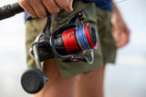 PENN Fierce V spinning reel with full metal body, CNC Gear technology, HT-100 carbon fibre drag and braid-ready spool for saltwater fishing.