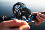 Penn Warfare II 591OH 30LW Overhead Combo with rod and reel pre-spooled with braid

Close-up of Penn Warfare II 30 Level Wind reel with HT-100 drag system

Offshore fishing combo targeting snapper, kingfish, and tuna