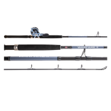 Penn Warfare II 591OH 30LW Overhead Combo with rod and reel pre-spooled with braid

Close-up of Penn Warfare II 30 Level Wind reel with HT-100 drag system

Offshore fishing combo targeting snapper, kingfish, and tuna