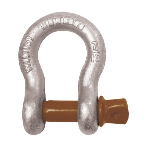 Heavy duty 8mm galvanised bow shackle with hot-dipped pin

Heavy duty 10mm galvanised bow shackle stamped with working load limit

Galvanised bow shackles for marine and industrial applications