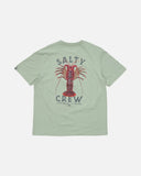Rock lobster inspired back graphic on the Salty Crew Rock Lobster Classic SS Tee in Slate Grey.