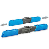 Samaki Deluxe Telescopic Rod Case extended for fishing rod storage, featuring a three-section telescopic design, secure locking system and protective internal sponge lining.