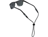 Cablz sunglasses straps and eyewear retainers in silicone and black steel designs