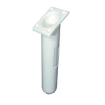 White angled plastic rod holder through-deck mount

Black straight plastic rod holder with 49mm tube diameter

Pair of plastic rod holders in black and white, angled and straight options