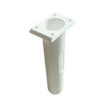 White angled plastic rod holder through-deck mount

Black straight plastic rod holder with 49mm tube diameter

Pair of plastic rod holders in black and white, angled and straight options