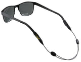 Cablz sunglasses straps and eyewear retainers in silicone and black steel designs