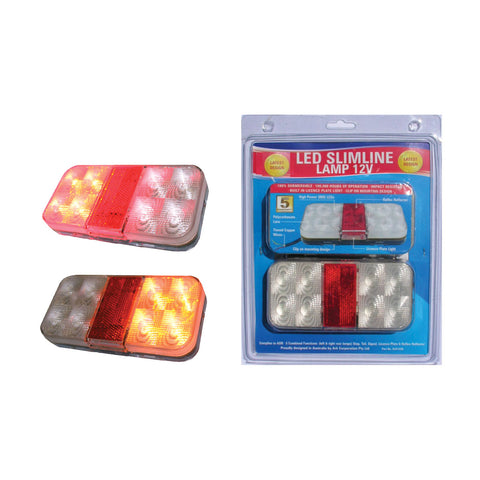 Fully submersible LED trailer light set with stop, tail, indicator, and licence plate light

Waterproof trailer LED lights with polycarbonate lens and stainless steel mounting hardware

LED trailer light kit with clip-on mount and five-year warranty