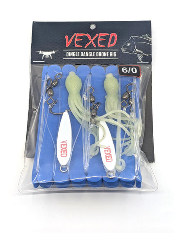 Vexed Dingle Dangle Drone Rig packaging close-up showing product description