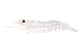 Unrigged Sumo Shrimp soft plastic lure with air pockets and glow UV finish, ideal for barramundi, jewfish, and coral trout.