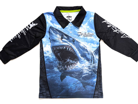 Whiteys Custom Shark Kids Shirt