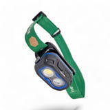 Dogbox XL Duet 800-lumen rechargeable headlamp with dual LED lighting and adjustable headband