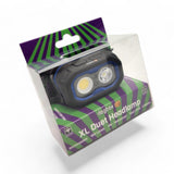Dogbox XL Duet 800-lumen rechargeable headlamp with dual LED lighting and adjustable headband