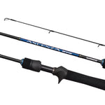 Shimano Ascenza BFS ultra-light baitcaster rods with Fuji Alconite guides, graphite blanks, and split-grip handles – precision rods for finesse lure fishing.