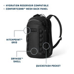 “Cayo Backpack – weather-resistant, durable outdoor pack with DryHide™ Shell and hydration compatibility”