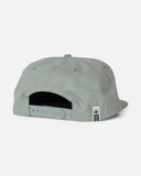Salty Crew Coastal Snapback Cap in Iceberg with embroidered front artwork and a light-coloured five-panel cotton canvas design.
