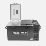 Engel COMBI MT-V60C 57 L Twin Door Fridge Freezer with reversible doors, dual compartments and Sawafuji Swing Motor for off-grid adventures.